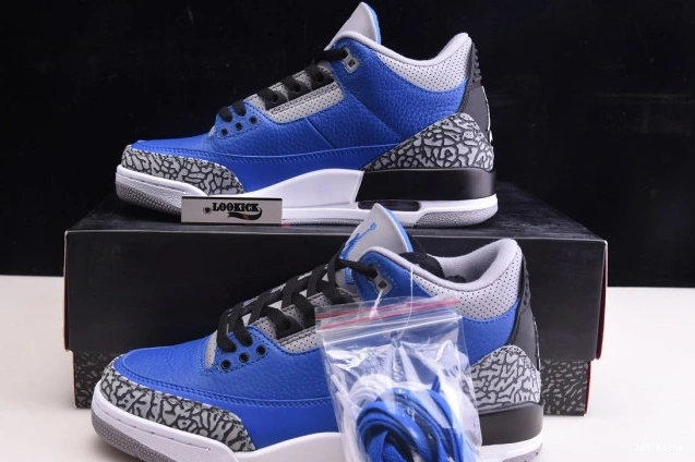 1st Kicks Shoes Jordan AllSeason Royal' Air Retro - 3 CT8532 'Varsity 961 1205